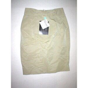 New Womens Designer RED Valentino Skirt 42 4 NWT Sable Light Brown Work Bow Ital